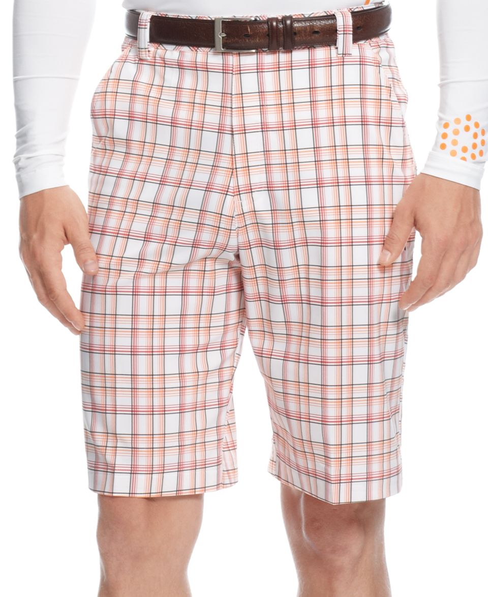 Puma Golf Shorts, Tech Plaid Performance Short   Shorts   Men