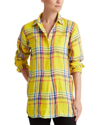 macys womens linen shirts