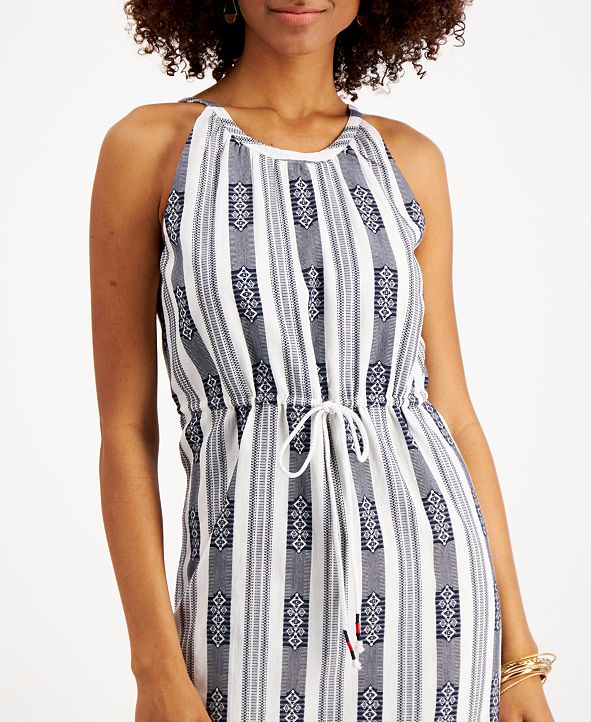 Style & Co Striped Jacquard Midi Dress, Created for Macy's & Reviews ...