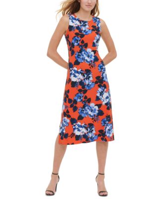 macy's tommy hilfiger floral dress