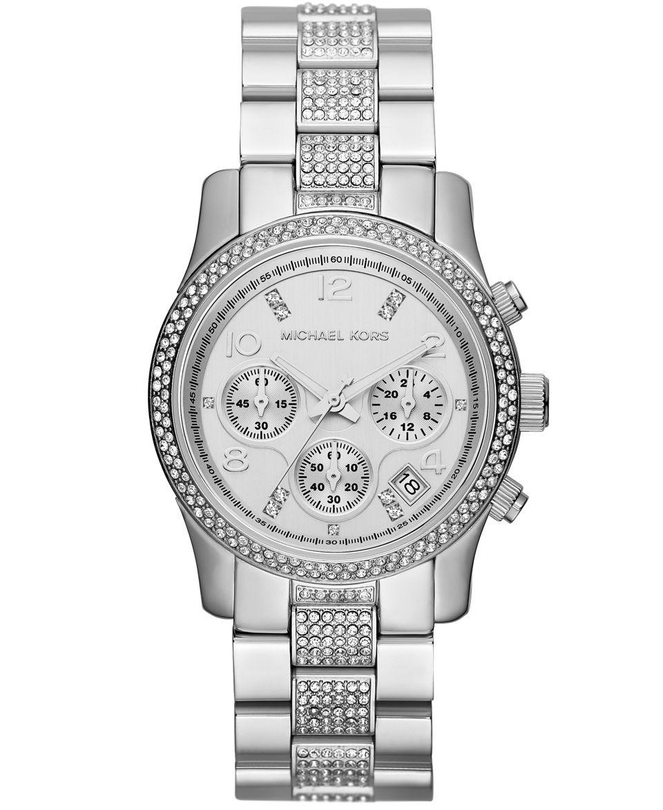 Michael Kors Womens Chronograph Runway Stainless Steel Bracelet Watch 38mm MK5825   Watches   Jewelry & Watches