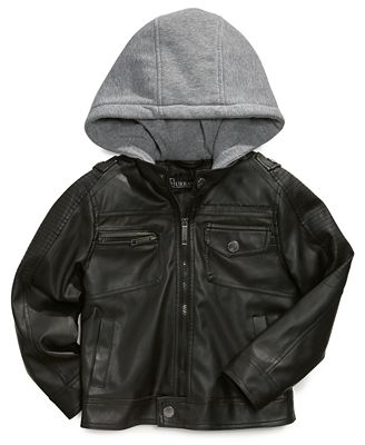 Urban Republic Kids Jacket, Little Boys Faux Leather Moto Jacket - Kids ...