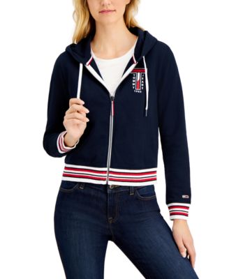 tommy jeans embroidered hoodie