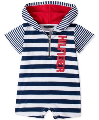 Tommy Hilfiger Baby Boys Striped Hooded 