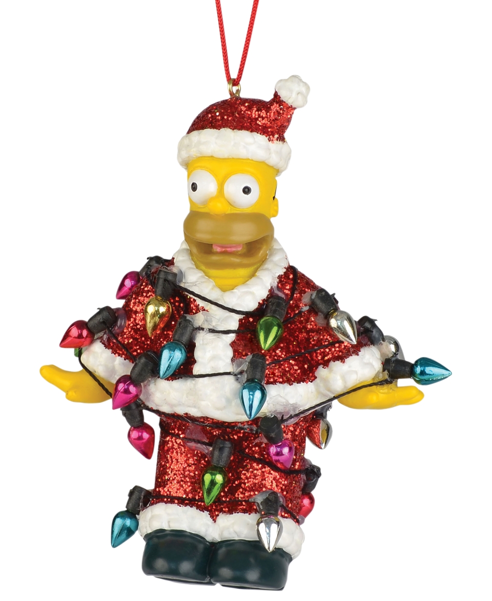 Department 56 Simpsons Homer in Lights Ornament   Holiday Lane
