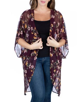 macys plus size kimono