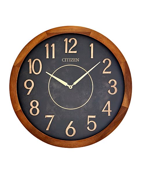 Citizen Indoor And Outdoor Wooden Wall Clock Reviews All Fine Jewelry Jewelry Watches Macy S