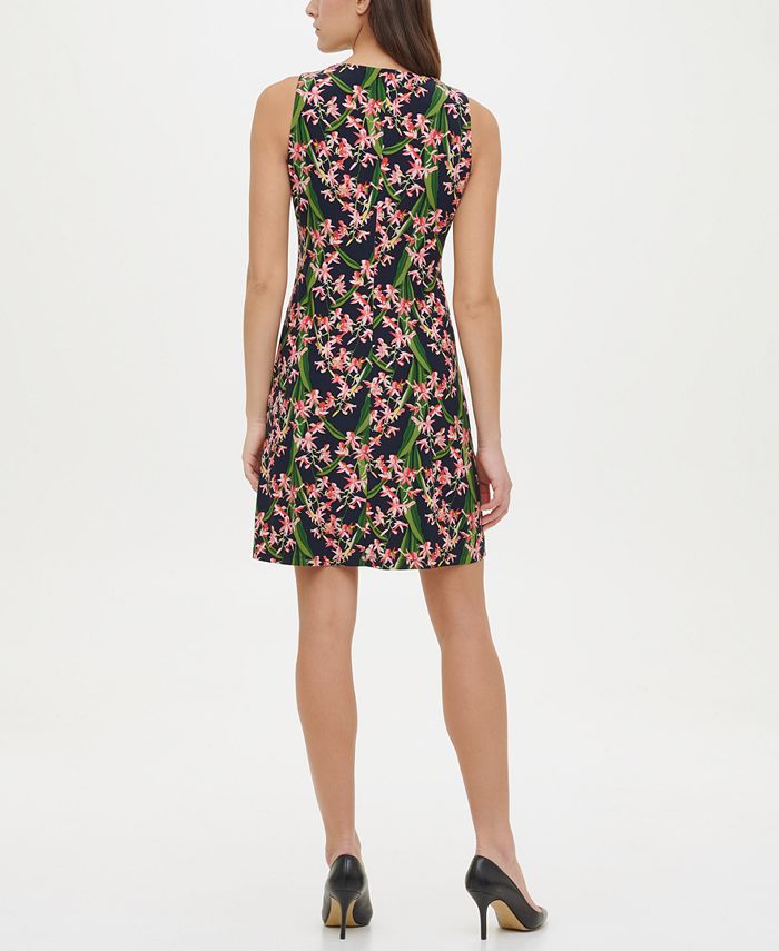Tommy Hilfiger Amazon Floral-Print A-Line Dress & Reviews - Dresses ...