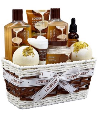 9 Piece Vanilla Coconut Home Spa Body Care Gift Set