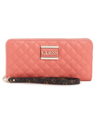 guess kamryn large zip around wallet