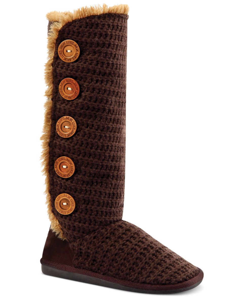 Muk Luks Miranda 5 Button Sock Boots   Shoes