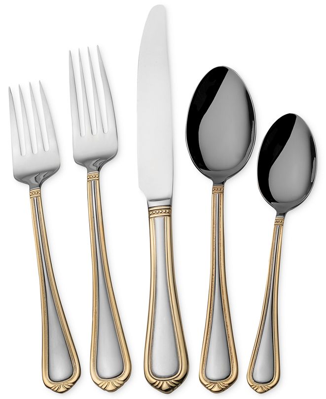 Bombay Towle Living Flatware 18/0, Vienna 45 Pc Set, Service for 8