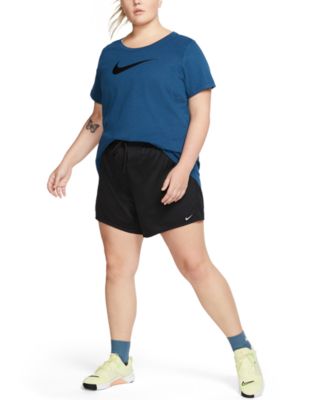 macys plus size nike shorts