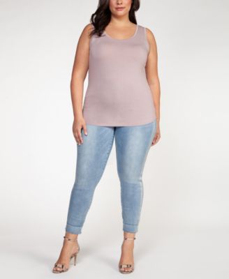 macys plus size tank tops