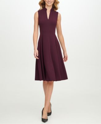 macys womens fit and flare dresses