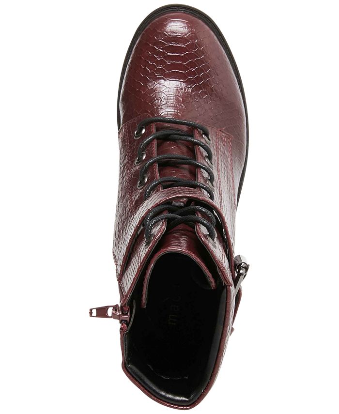 madden girl lace up lug boot