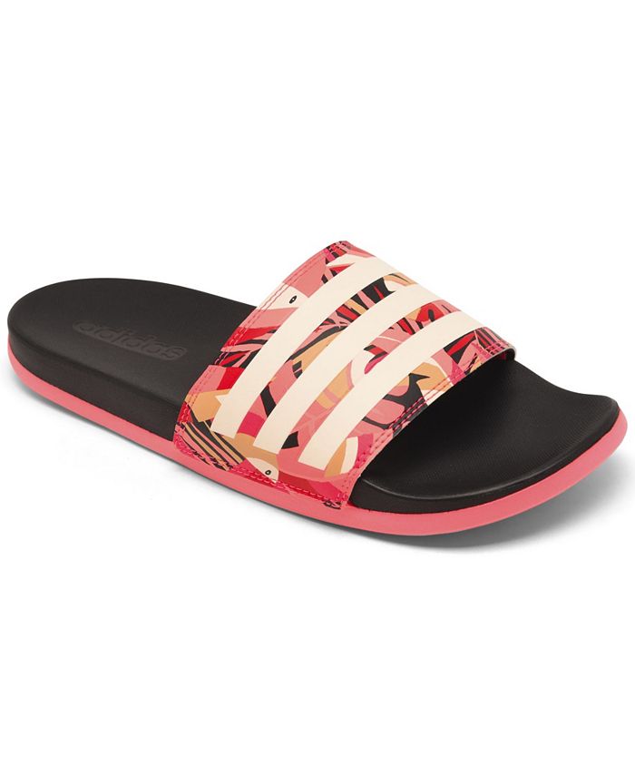 Adidas Women S Adilette Comfort Slide Sandals From Finish Line Reviews Finish Line Women S Shoes Shoes Macy S