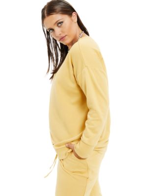 plus size yellow sweatshirt