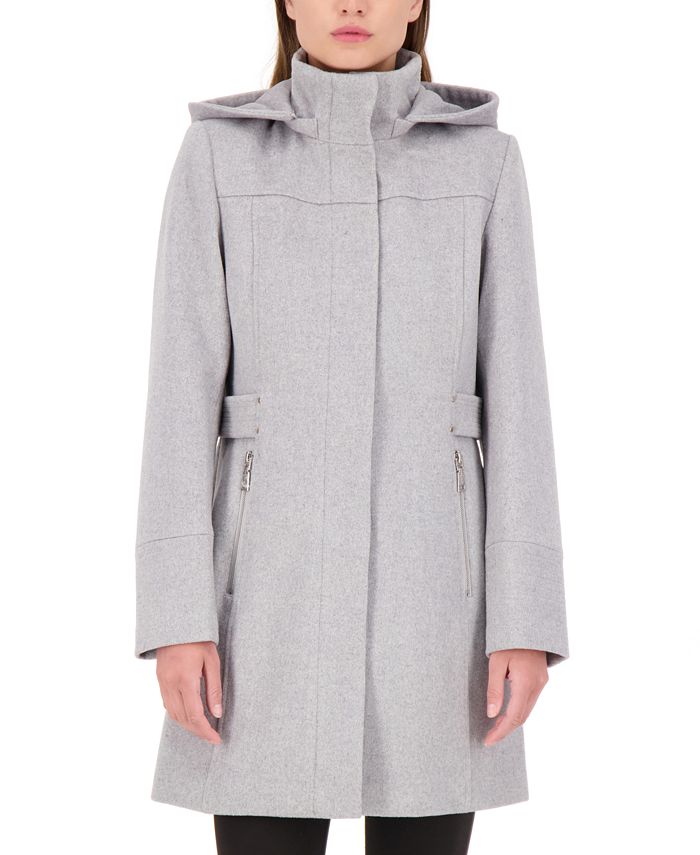 Vince Camuto Hooded ALine Walker Coat & Reviews Coats Women Macy's
