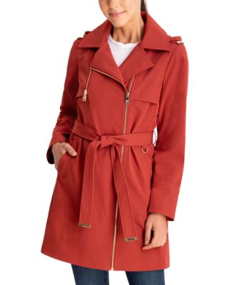 macys michael kors asymmetrical coat