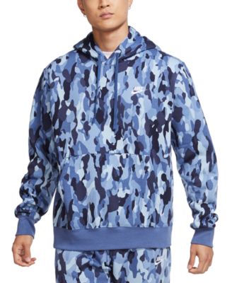 men's sportswear club fleece camo zip hoodie