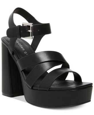 madden girl white platform sandals