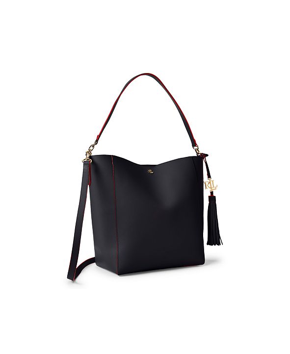 Lauren Ralph Lauren Medium Leather Adley Shoulder Bag & Reviews