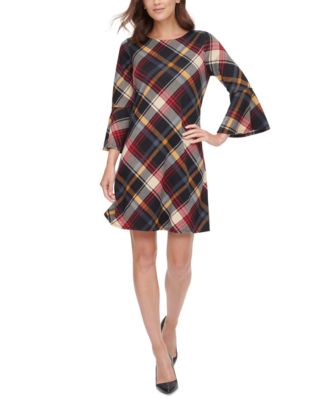 petite plaid dress