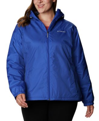 Columbia Plus Size Lined Rain Jacket 
