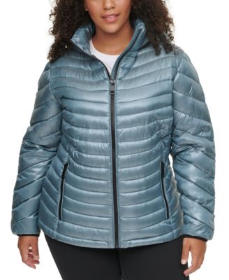 plus size packable down coat