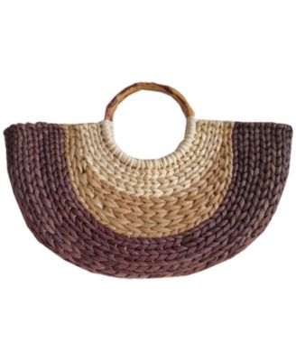 macys straw handbags