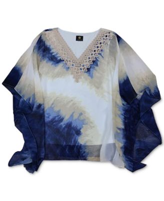 macy's poncho tops