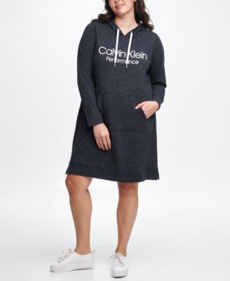 calvin klein performance hoodie dress