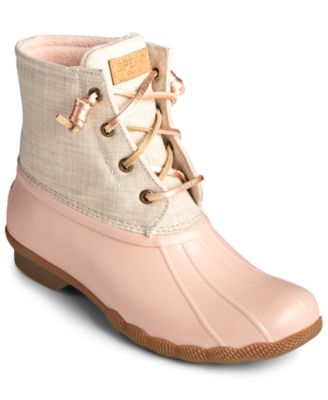 light pink sperry duck boots