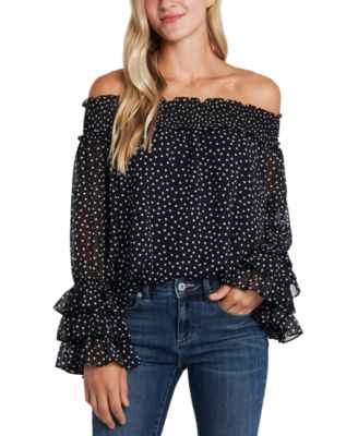 macys ruffle top