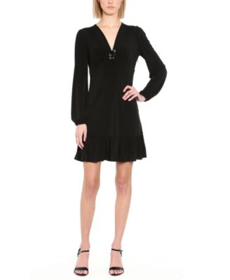 michael kors lace up dress