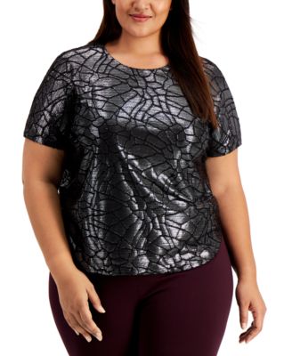 macys alfani plus size tops