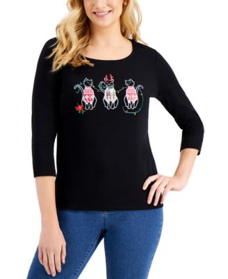 macys womens holiday tops