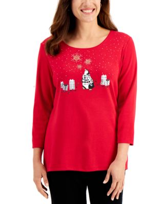 macys womens holiday tops