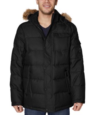 nautica quilted hooded parka