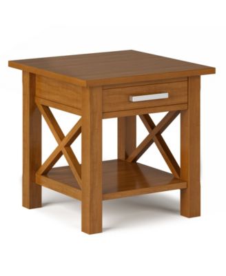 Кухонный стол Simpli Home Kitchener из массива дерева коричневый
