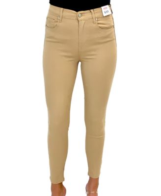 high rise skinny khaki pants