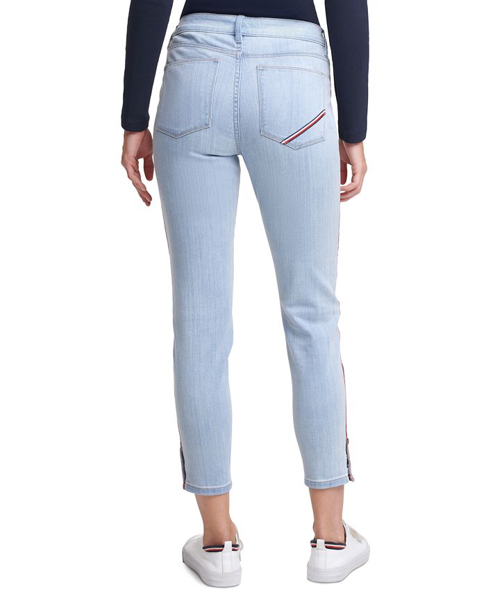 Tommy Hilfiger Tribeca Side Stripe Skinny Jeans And Reviews Jeans Women Macys