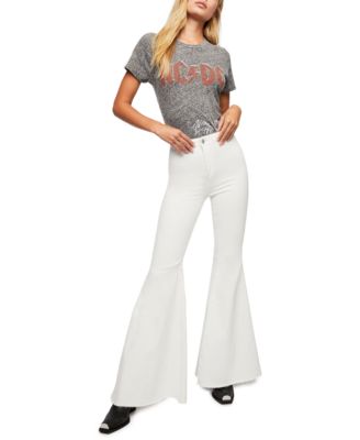 free people white bell bottoms