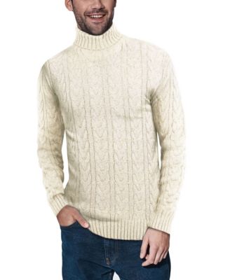 white roll neck sweater mens