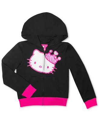 Hello Kitty Kids Hoodie, Little Girls Graphic Zip Hoodie - Kids - Macy's