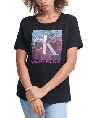 pink calvin klein tshirt