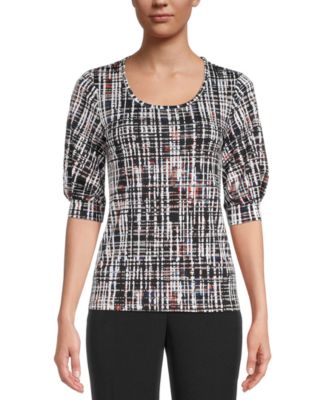 macy's elbow sleeve top
