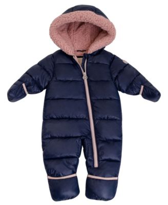 macy's baby girl snowsuit