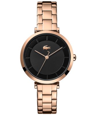 rose gold lacoste watch